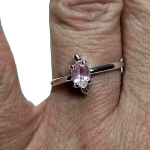 Farah Jewelry Amethyst Silver Plated Ring - Size 7.5